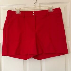 ❤️ Apt. 9 High-Rise Tailored Red Shorts | Size 14 | Chic Summer Statement